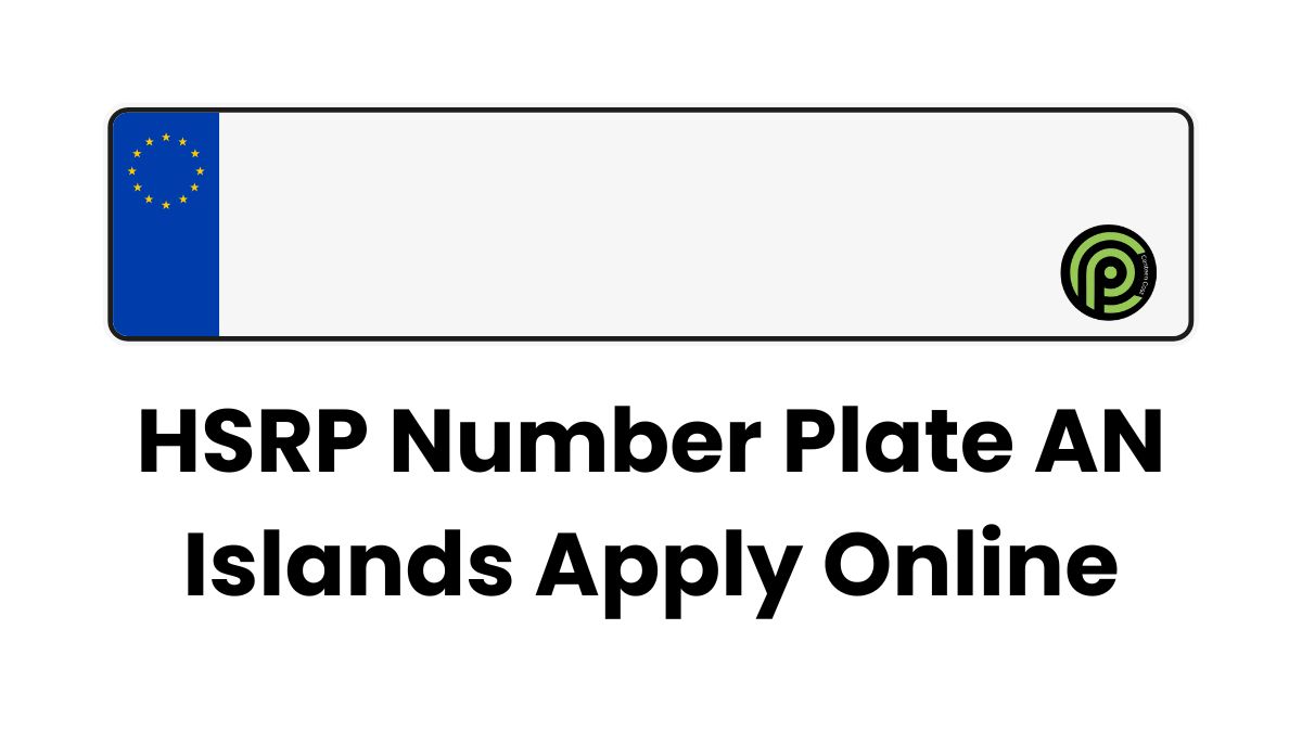 HSRP Number Plate AN Islands Apply Online