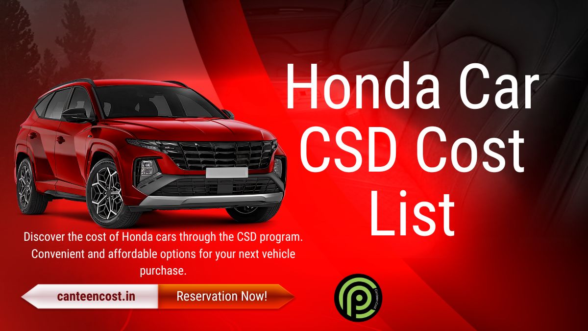 Honda Car CSD Cost