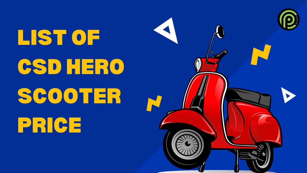 Hero Scooter CSD Cost List