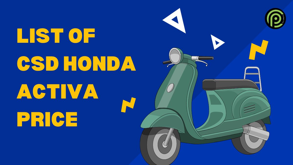 Honda Activa CSD Cost