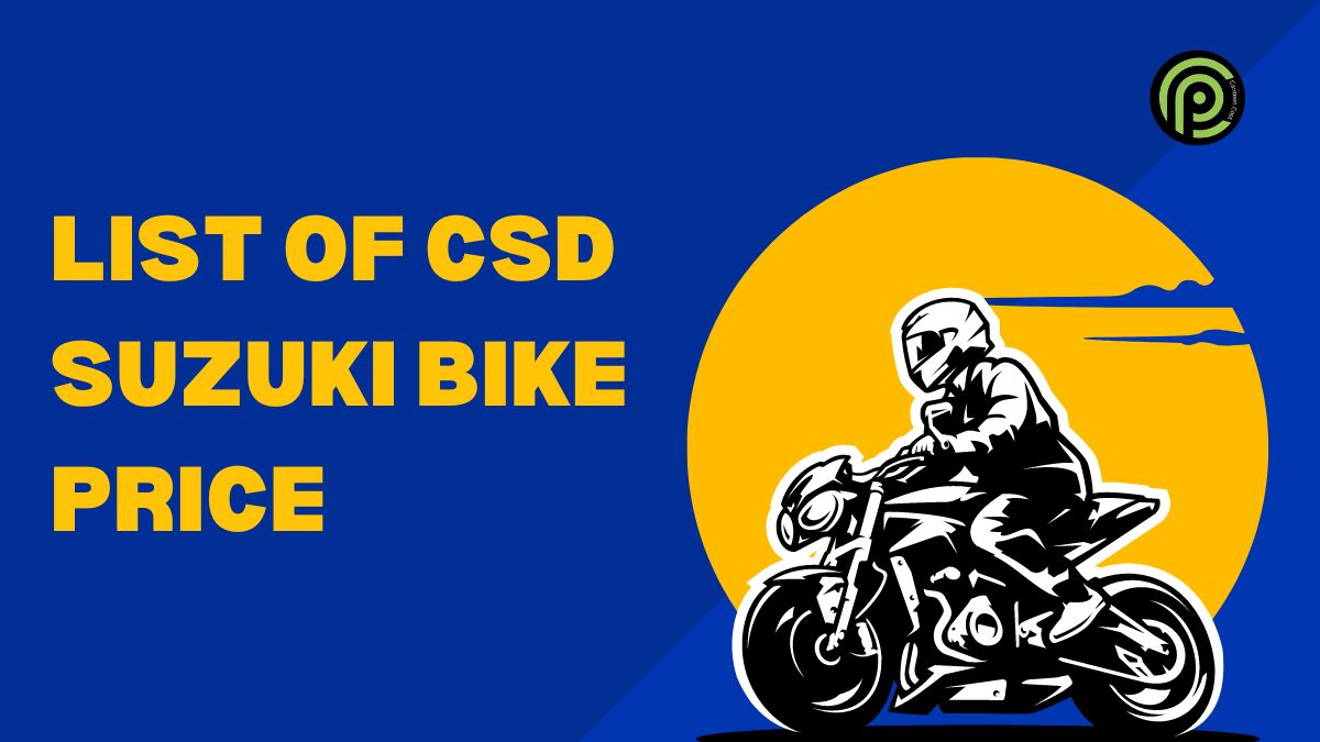 Suzuki Bike CSD Cost